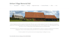 Desktop Screenshot of binhamvillagehall.com